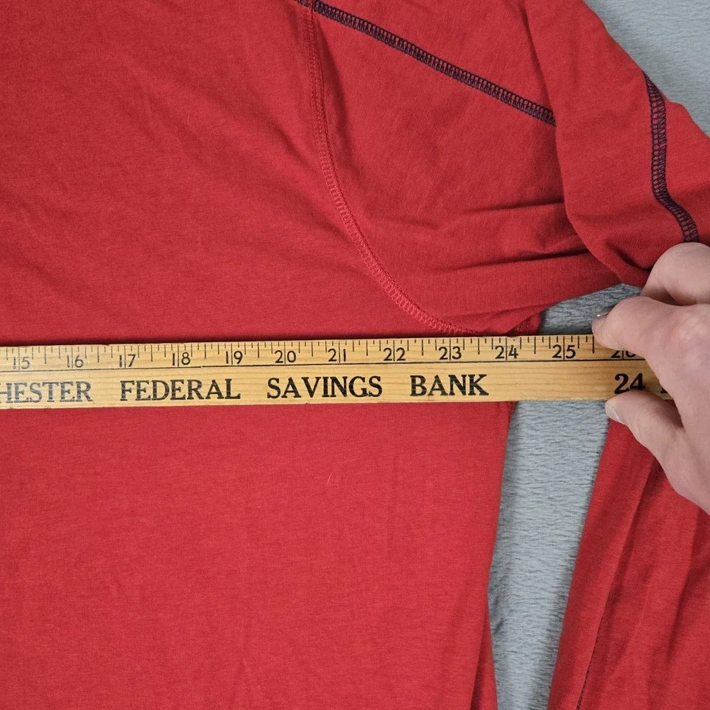 Tasc Performance 1/4 Zip‎ Pullover Mens XL Red Stretch Bamboo Cotton Blend Golf